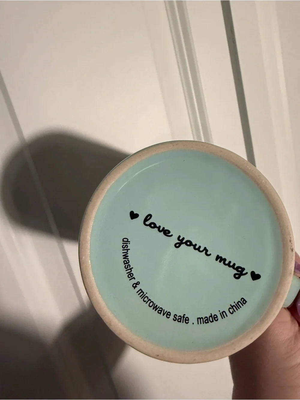 Pugs & Kisses Mint Green Pug Graphic Coffee Mug